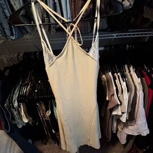 Elegant Cream Slip Dress